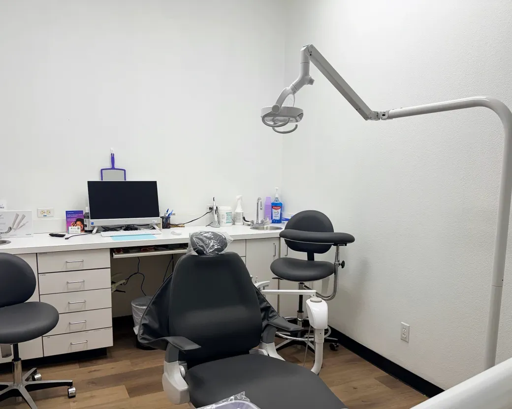 A treatment room at Radiant Dentistry ATX in Pflugerville